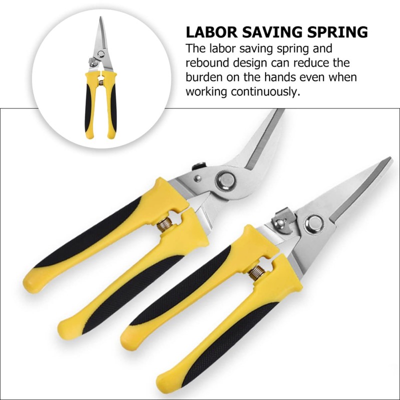 OSALADI 3 Pcs Sheet Industrial Scissors Multipurpose Heavy Duty Metal
