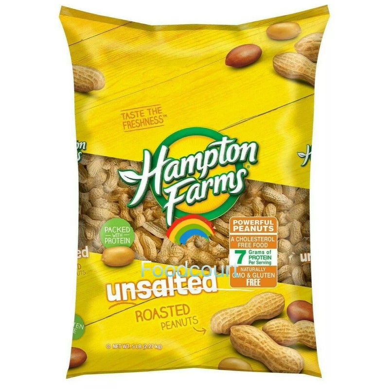 Hampton Farms Unsalted In-Shell Peanuts 5 lbs