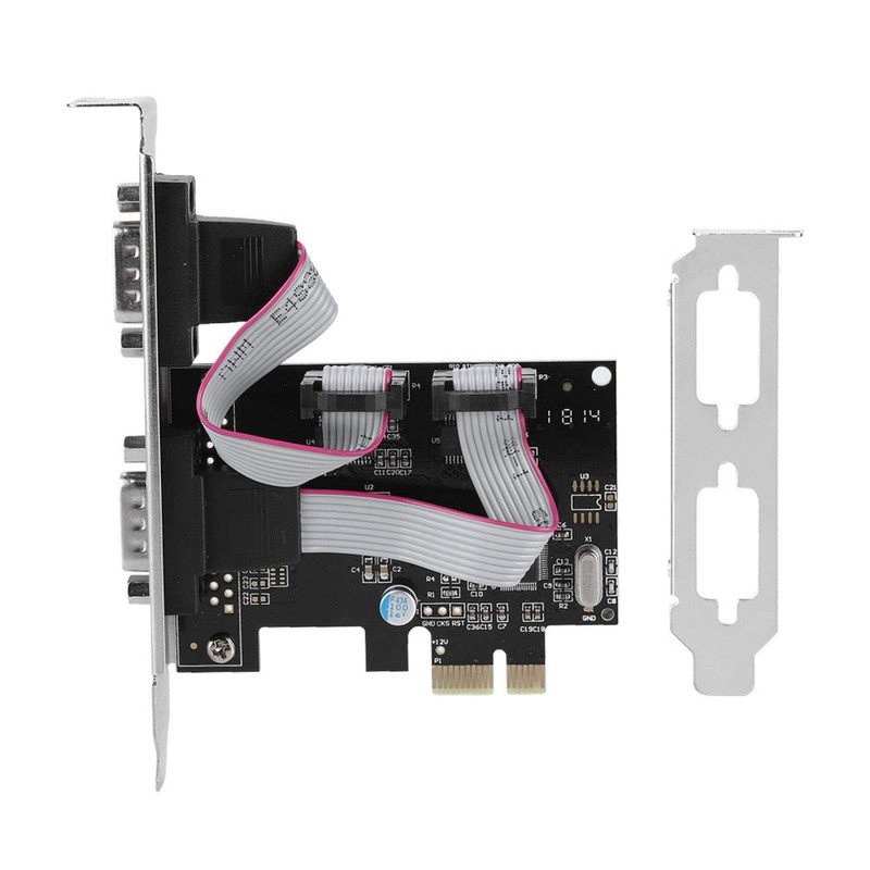 ASHATA 2 Port Serial RS232 PCI-E Interface Card, PCI-E to
