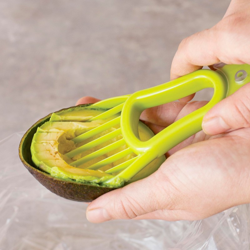 Kai KAI KITCHEN DH8190 Avocado Cutter, Seeder, Peeler with Cap,