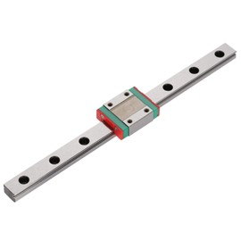 Miniature Linear Rail Guide, 1pc LML12B Miniature Linear Rail Guide 12mm Width + Slide Block for Hardened Linear Motion Rods/Shafts/Guides (200mm)