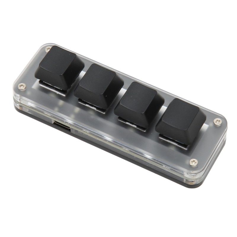 4 Fully Programmable Keys Mini Type C Wired One Handed