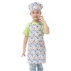 ALIPOBO Kids Apron and Chef Hat Set, Children's Kitchen Cooking