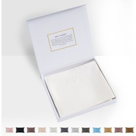 ZIMASILK 100% Pure Mulberry Silk Pillowcase for Hair and Skin - Upgraded Real 22Momme Grade 6A Silk - Durable, Soft & Anti-Aging (Standard 20''x26''Ivory)