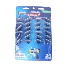 Gillette Twin Blade Carded Razors 24 Count