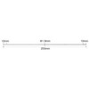 MECCANIXITY 10pcs M2x250mm Push Rod Connector Stainless Steel Rod Linkage,