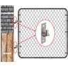 Wall Mount Flat Back Gate Hinges, 2 Pack, Wood Fence