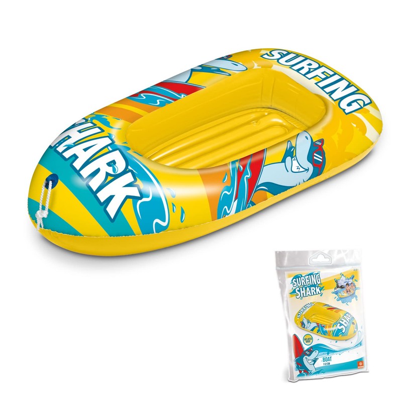 Mondo Toys Surfing Shark Boat - Inflatable Base Dinghy for
