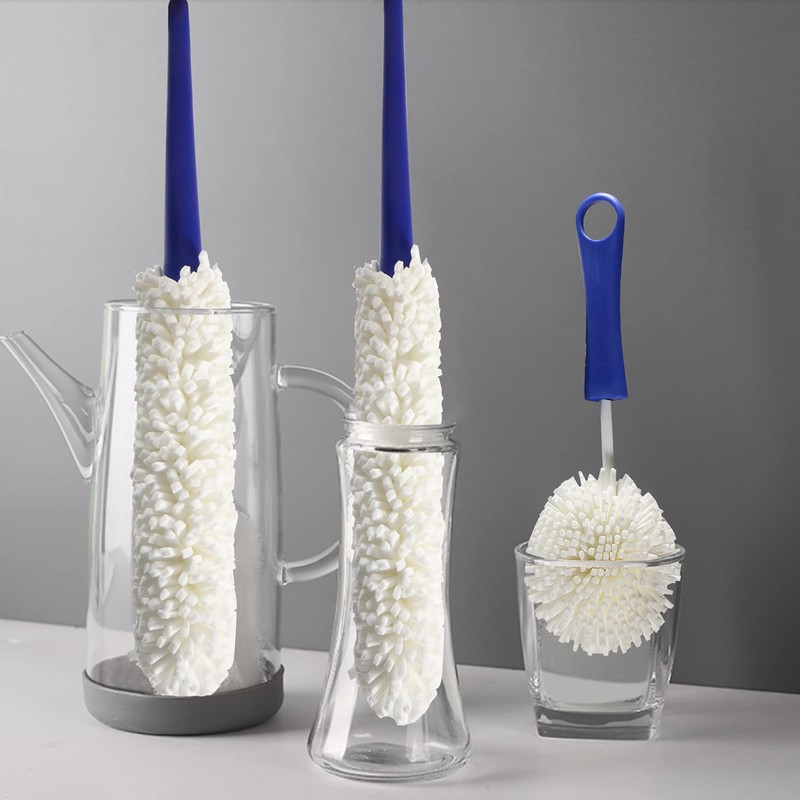 KUWAN Bottle Cleaning Brush Multi-Function Household Tools Flexible Bottle Scourer