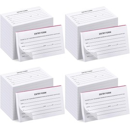 Fainne 3000 Pcs Raffle Ticket Sheets Blank Entry Forms Direct Raffle Tickets 3x5 Inch Enter to Win Tickets Entry Form Name, Phone, Email for Contests School Events Network Marketing