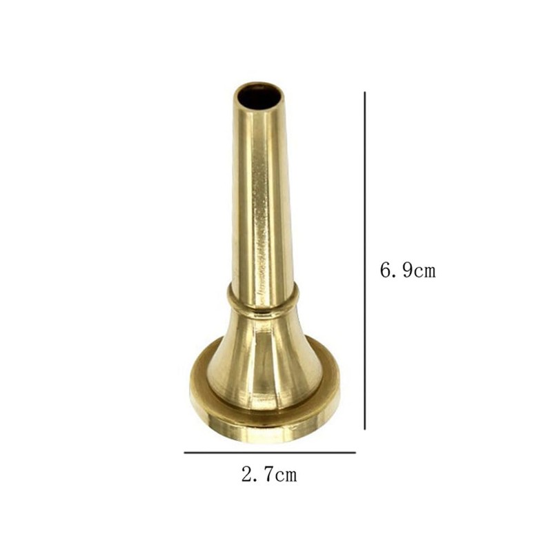 2pcs Alto Trombone Copper Mouthpiece Professonal Gold Plated Shank Mouthpiece