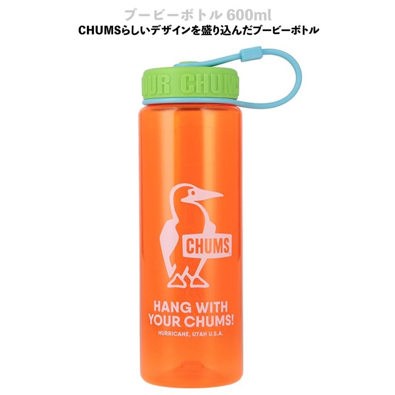 CHUMS CH62-2124 W112 Clear/Pink Booby Bottle, 2025 Model, 2025 Bottle,