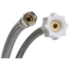 Manufacturers Direct B1T12CS Braided Flexible Toilet Connector With Polymer Core