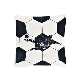 Sisadodo Football Cushion Covers for Boys Girls Sports Style Soccer Patter Throw Pillow Cover for Football Team Club Decorative Sofa Chair Pillowcase Accessories for Men Women