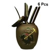 COLLBATH 6pc Ebony Wood Chinese Kung Fu Tea Set Tea