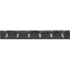 HIGH & MIGHTY 515757 Coat Rack 6 Hook Rail, Easy