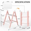 DIAMONDFORGE 2 Step Ladder, Folding Step Stool with Anti-Slip Wide