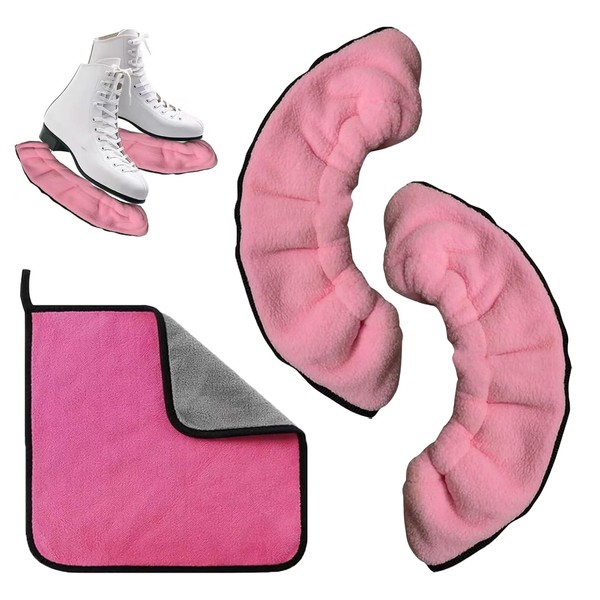 Skate Guards - Ice Skate Covers with Elastic, Absorbent Liner,