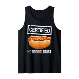 Cool Hotdog Outfit For Men Women Adult Hotdog Hot Dog Lover Tank Top