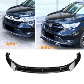 MUTUSAISI Gloss Black Front Bumper Lip Spoiler Splitter Fit for Compatible with Honda CRV CR-V 2017 2018 2019, Air Dam Chin Body Kit Accessories