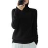 CNYA Rib Knit Women's Sweater, Pullover Sweater, Top, Turtleneck, Autumn,