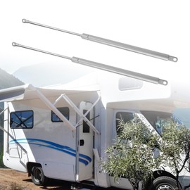 X AUTOHAUX 2 Pcs 20 Inch 80Ib/356N Silver Tone Lift Supports Struts Shocks Gas Spring Universal for RV Car Truck Boat Window Cabinet Door Cover Lids