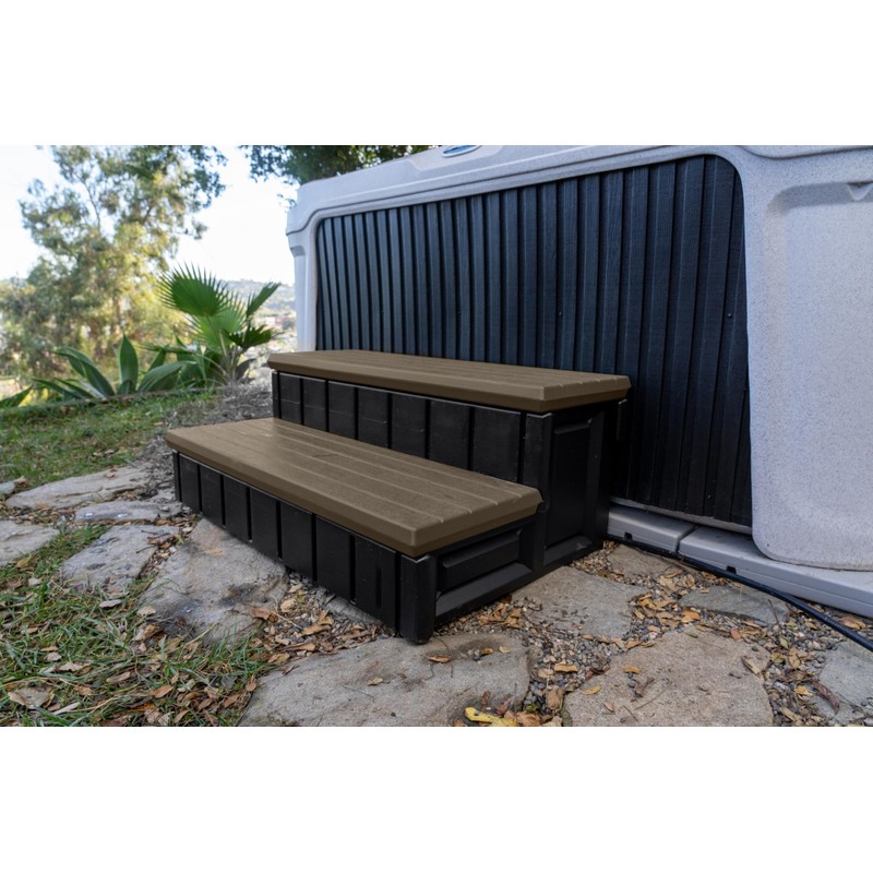 Confer Plastics Two Tier 36" Wide Deluxe Hot Tub Step.