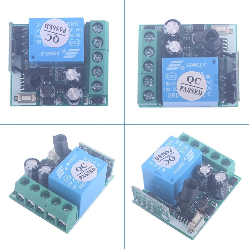 MANGOOD Mini Wireless Remote Switch 6V/12V/24V/10A Relay Remote Light Switch,328FT