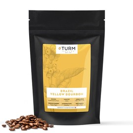 Turm Kaffee - Coffee Beans "Brazil Yellow Bourbon" 250 g | Premium Arabica Beans from Brazil with Sweet Note | Low Acid | for Espresso, Coffee and Filter Coffee