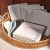 Wareland Embossed Ceramic Appetizer & Dessert Plates - Set of