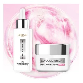 Kit Sérum y Crema Anti-manchas Glycolic Bright L'oréal