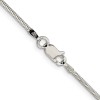 GlittersandGold Sterling Silver 1.5mm Diamond-cut Flat Snake Chain Necklace