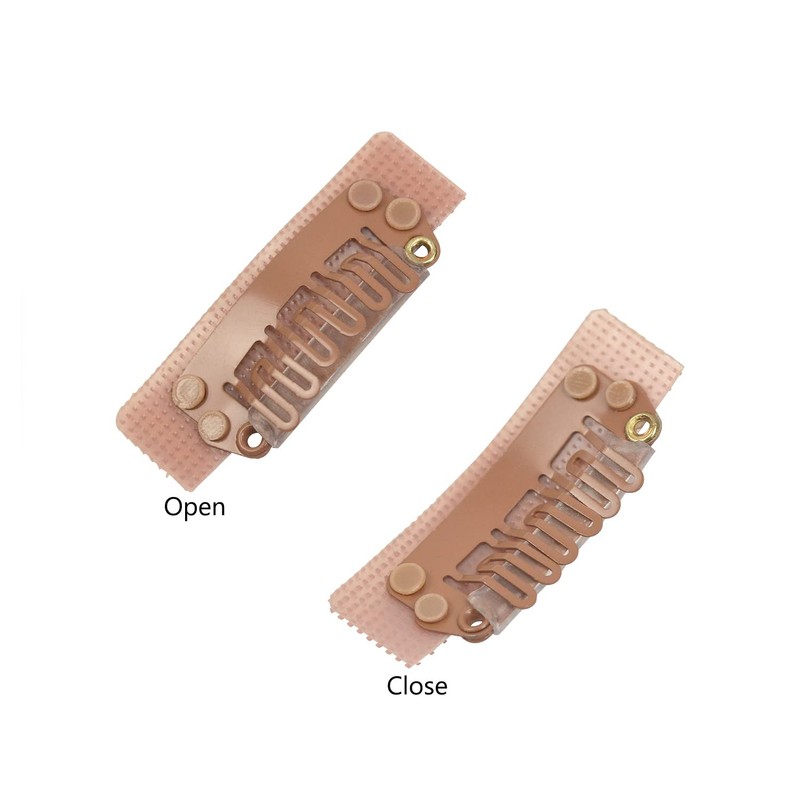 YTBYT 6 Pcs Stickable Wig Clips U-Shape Snap Clip 28mm