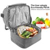 7L Portable Double Layers Insulated Bento Bag Lunchbox Tote for