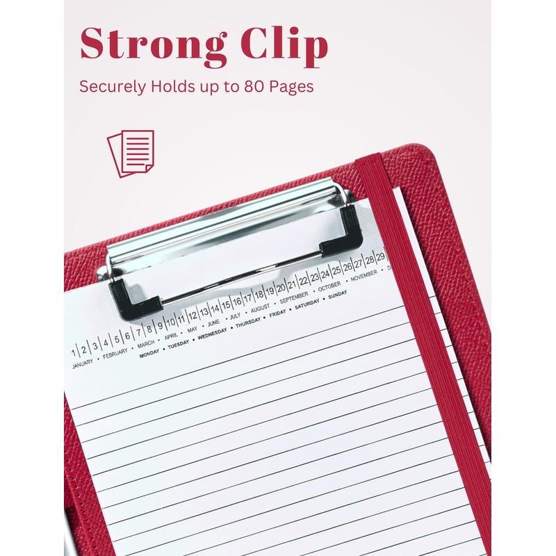 Mymazn Junior Padfolio Portfolio Folder, Small A5 Clipboard with Cover