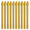 10x Titanium Ceramic Tile Glass Drill Bit Tungsten Carbide Cross