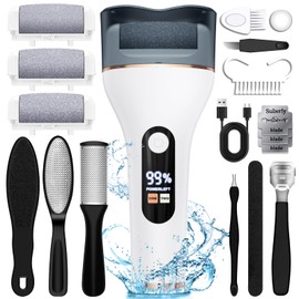 Electric Callus Remover for Feet Rechargeable Portable Electronic Foot File Pedicure Tools 16 In 1 Foot Callus Remover Kit Foot Scrubber Professional Foot Care To Remove Dead Skin Hard Skin Dry Cracks