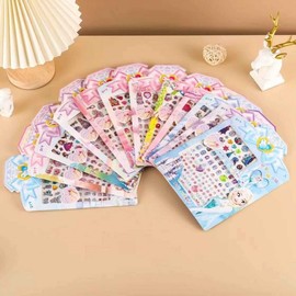 [Overseas] Children's nail stickers, character nail stickers, nail materials, Zc-Af, cartoon, colorful nail stickers, manicure, free size/mixed batch, Zc-Af 50ea