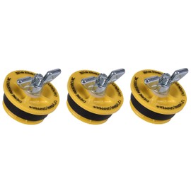 Cherne 270210 End of Pipe Gripper Mechanical Plug 1-1/2", Yellow (3 Pack)