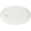Royal Copenhagen 1016929 White Fluted Oval Dish Plate, 9.3 inches