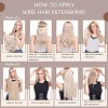 Fshine Extensiones Cabello Natural 70gr 14in Balayage Marrón A Miel