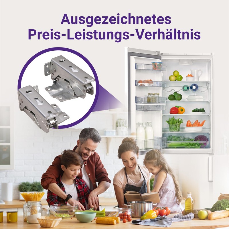 Vioks.pro Fridge Hinges Set of 2 – Replacement for Bosch