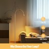 SpeePlant Reading Floor Lamp, 73" Standing Lamp with Dimmable Zoomable
