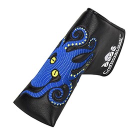 Craftsman Golf Octopus Black Golf Head Cover (Blade Putter Cover)