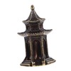 BIUDECO Aquarium Tank Pavilion Landscaping Ornament Pavilion Mini Statue Zen