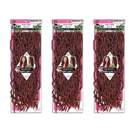 Mayde Beauty Crochet Braids 3X MODERN SOFT LOC 12" (3-Pack, 613)