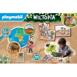 PLAYMOBIL Wiltopia 71294 Splash Tour to the Water Hole, Exciting Safari Experience with Animal Learning Effect, Sustainable Toy for Children from 4 Years
