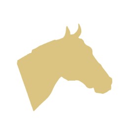 Horse Head Cutout Unfinished Wood Country Door Hanger Horse Farm Horse Stable MDF Shaped Canvas Style 2