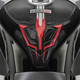 Resin Bike Motorcycle 3D Stickers Compatible with Kawasaki Ninja 1000 SX 2024 Red. Bike Tank Protector from Impact and Scratches. Sticker 3D Resin Gadget Moto