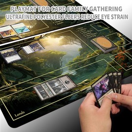 Board Game MTG Playmat + Free Waterproof Bag, Stitched Edges, Smooth Rubber Surface, MTG PlayMat with Zones (An Original Angel of Flight Alabaster Playmat) (MTG (15))